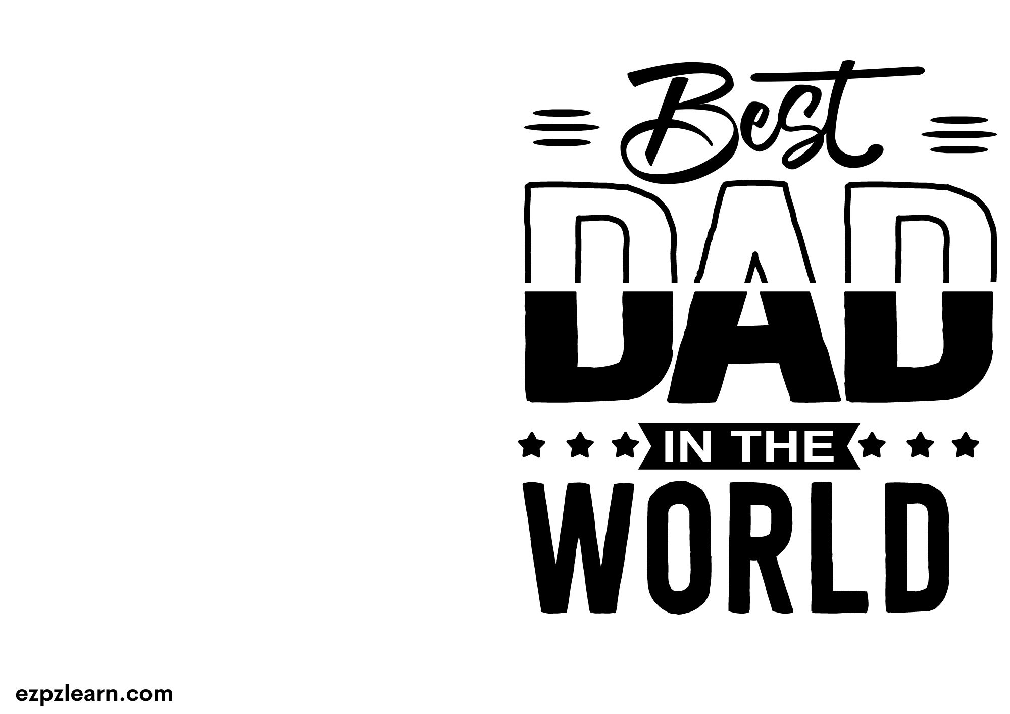 The Dad in the World Card Free PDF Download